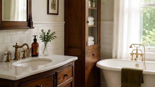 Transforming Your Bathroom: Embrace Vintage Elements for Style and Storage