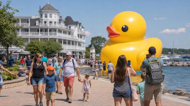 Giant Rubber Duck Takes Center Stage at Put-in-Bay: A Family-Friendly Event
